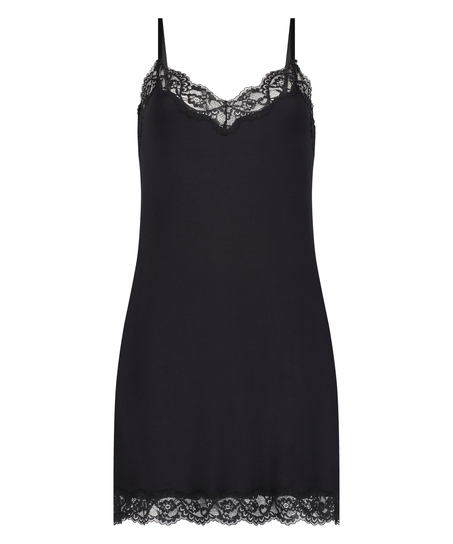 Slipdress Jersey Nova, Zwart