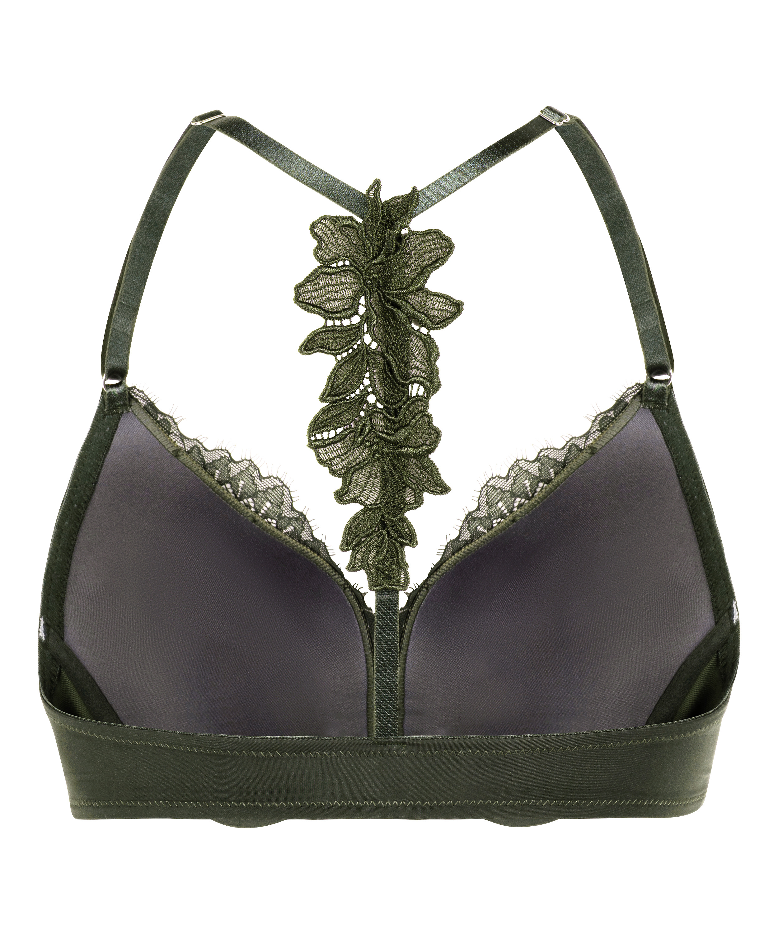 Soutien-gorge à armatures rembourré push-up Amara, Vert, main