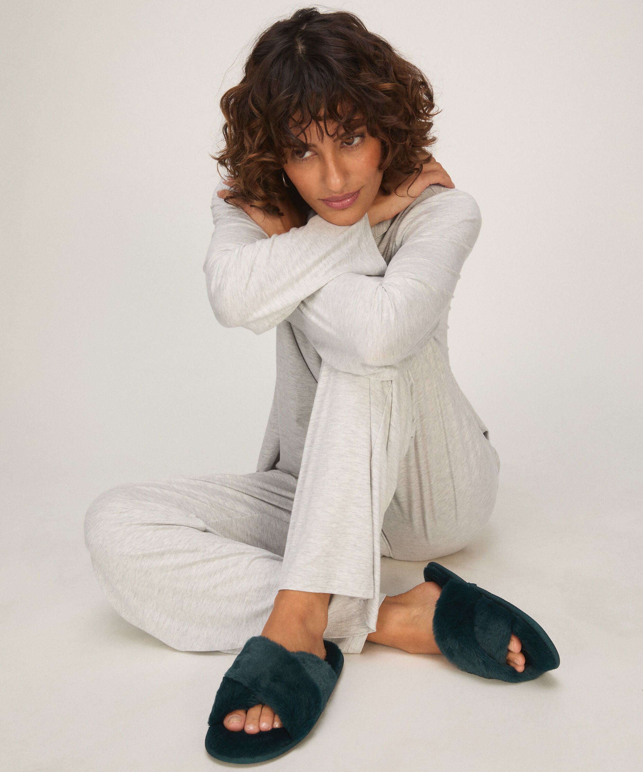 Chaussons Lia, Bleu