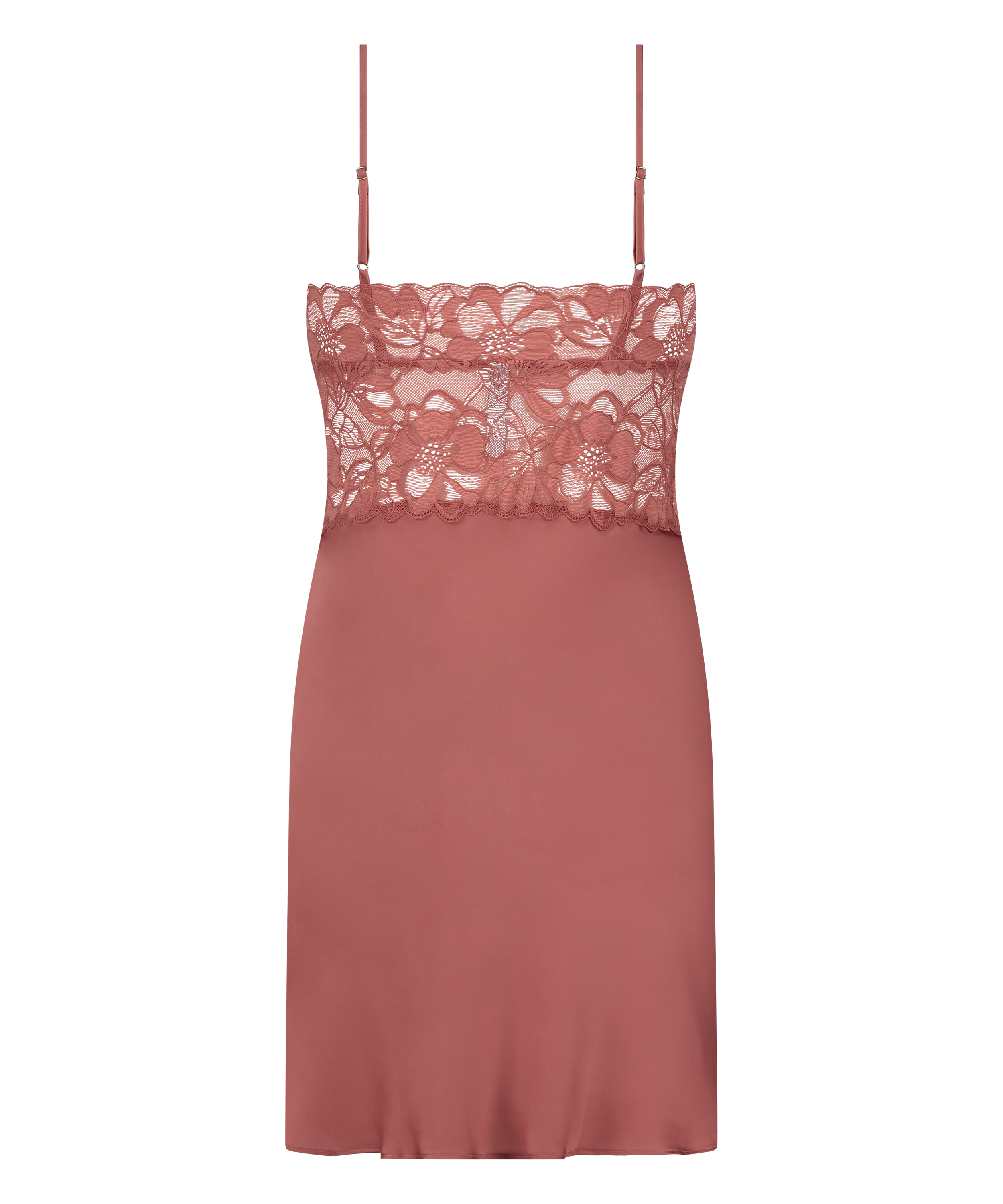 Slipdress Satin, Roze, main