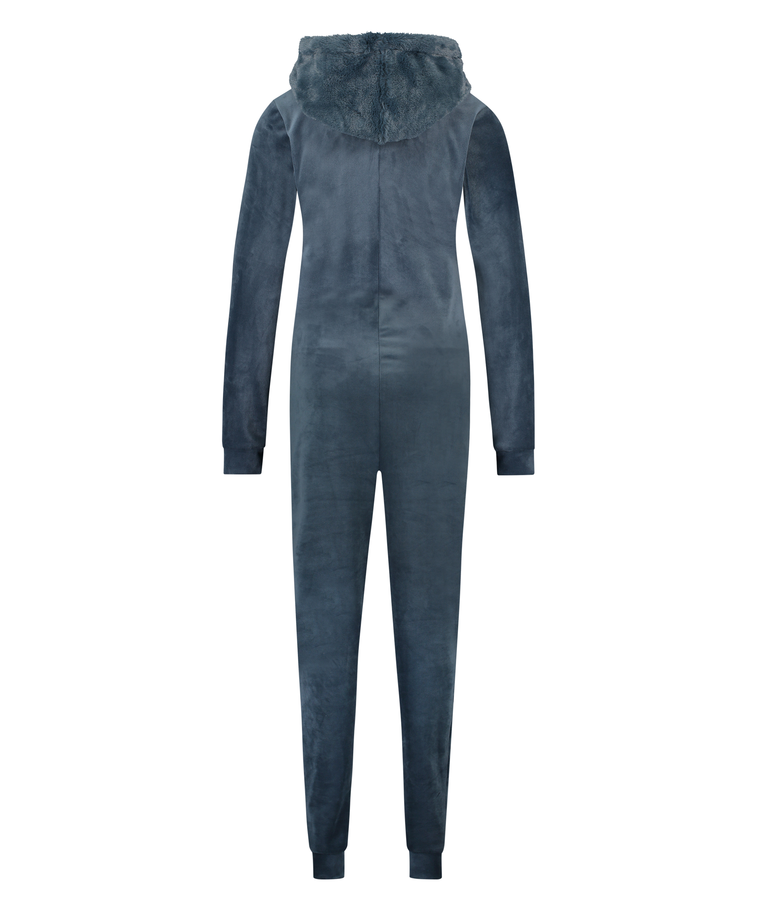 Onesie Velours, Blauw, main