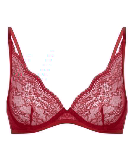 Soutien-gorge &agrave; armatures non-pr&eacute;form&eacute; Isabelle, Rouge