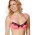 Voorgevormde beugel bh Secret lace contrast, Roze