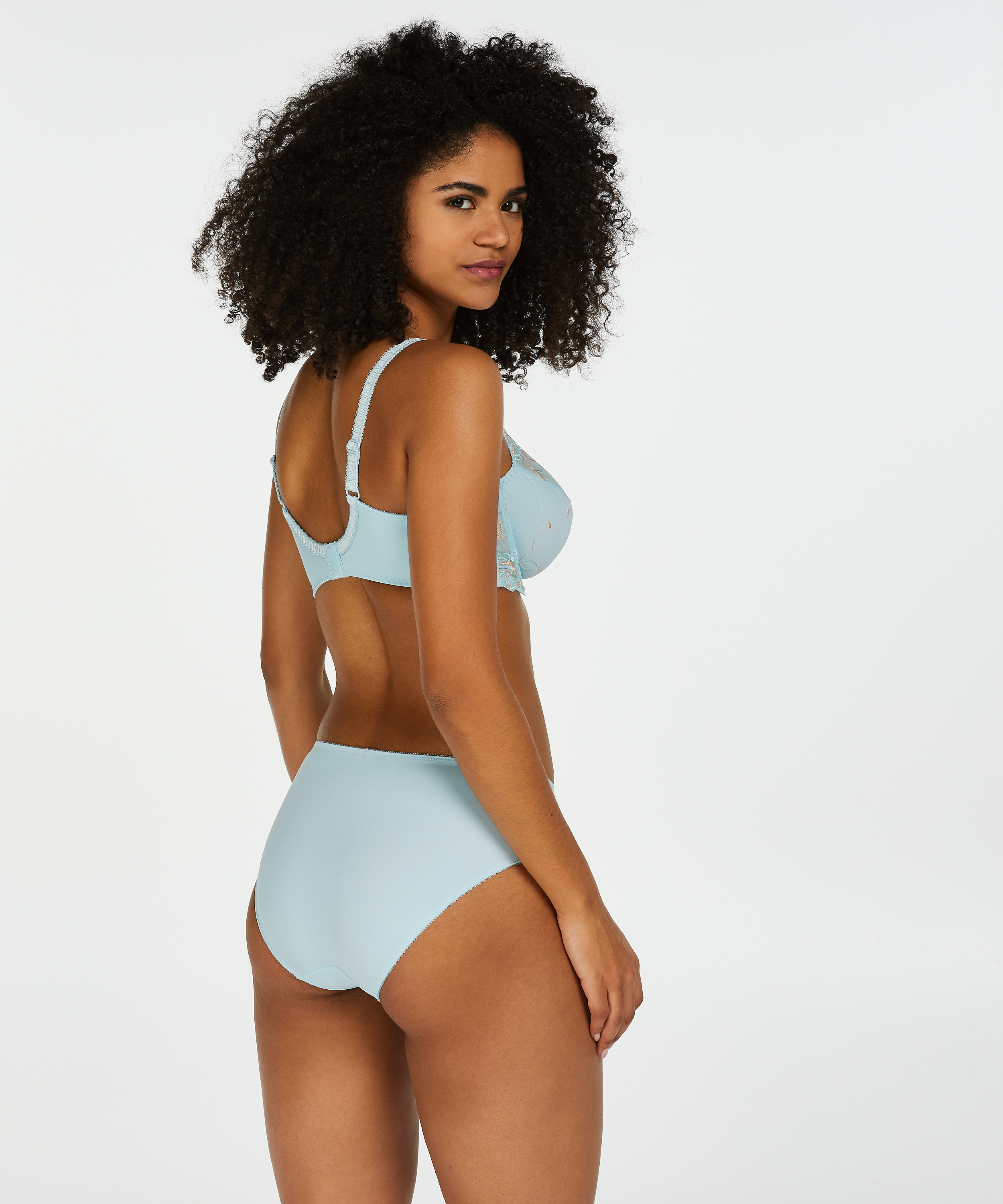 Hoge slip Diva, Blauw, main