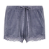 Shorts Velours Lace, Grijs