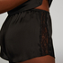 Pyjama short Satin Marcela, Zwart