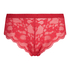 Slip br&eacute;silien jambe haute Iva Curvy, Rouge