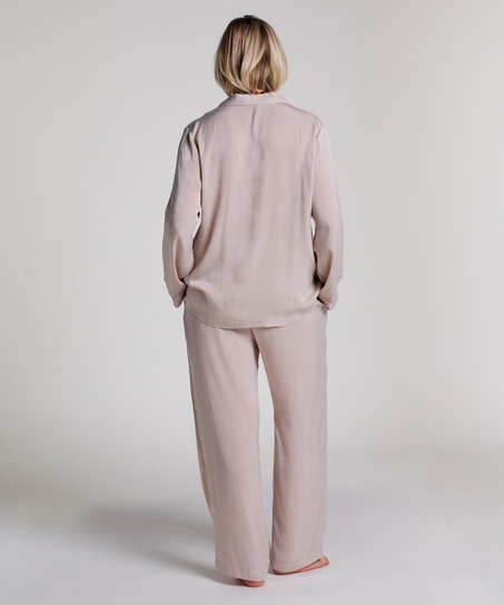 Pantalon Satin, Beige