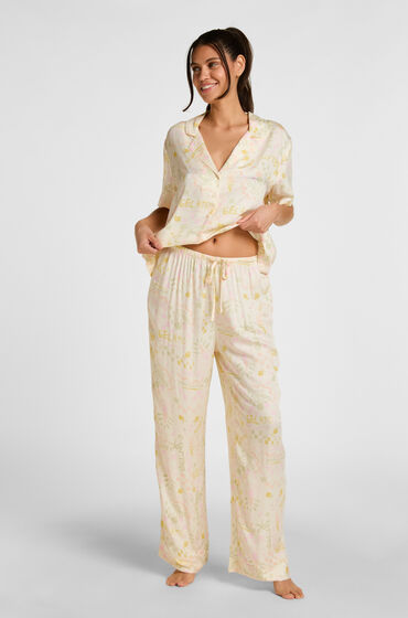 Hunkemöller Broek Satijn Wit