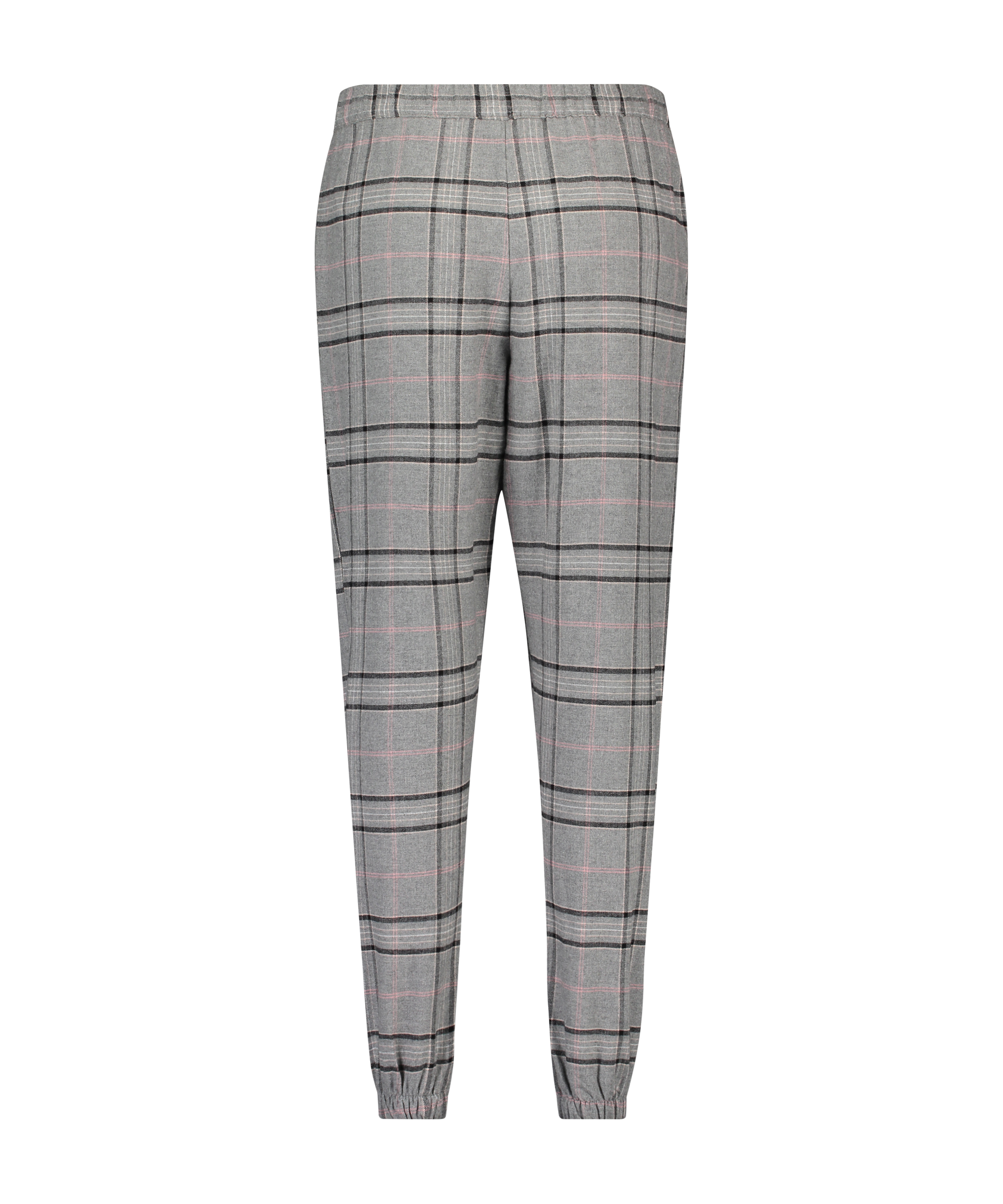 Petite Pyjamabroek Twill Check, Grijs, main