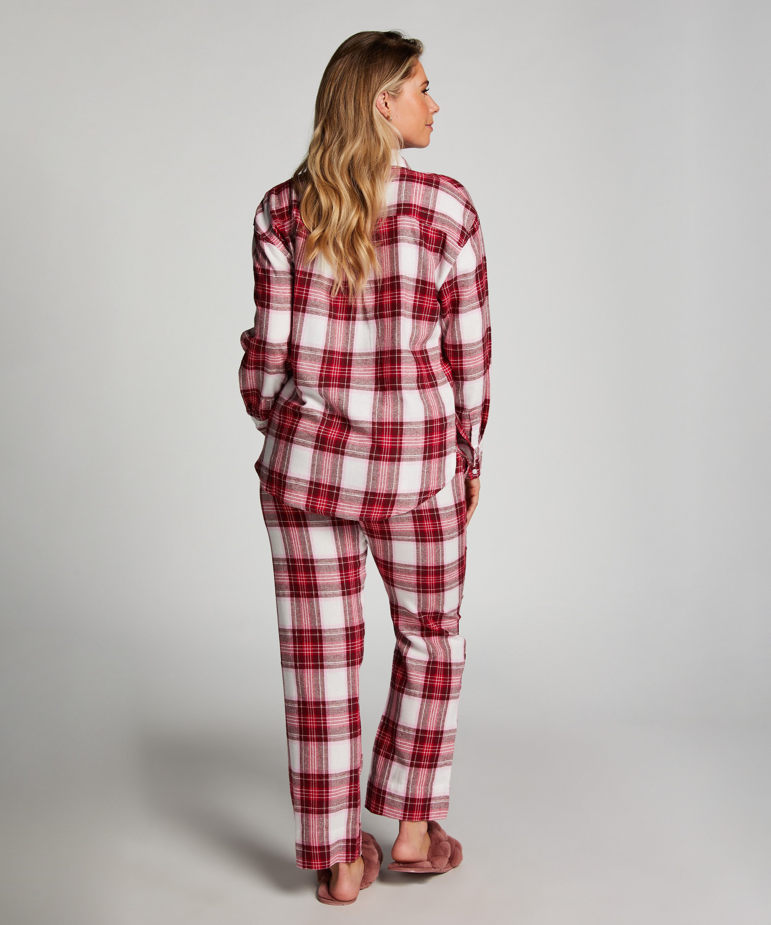 Pantalon de Pyjama Flanel, Rose, main