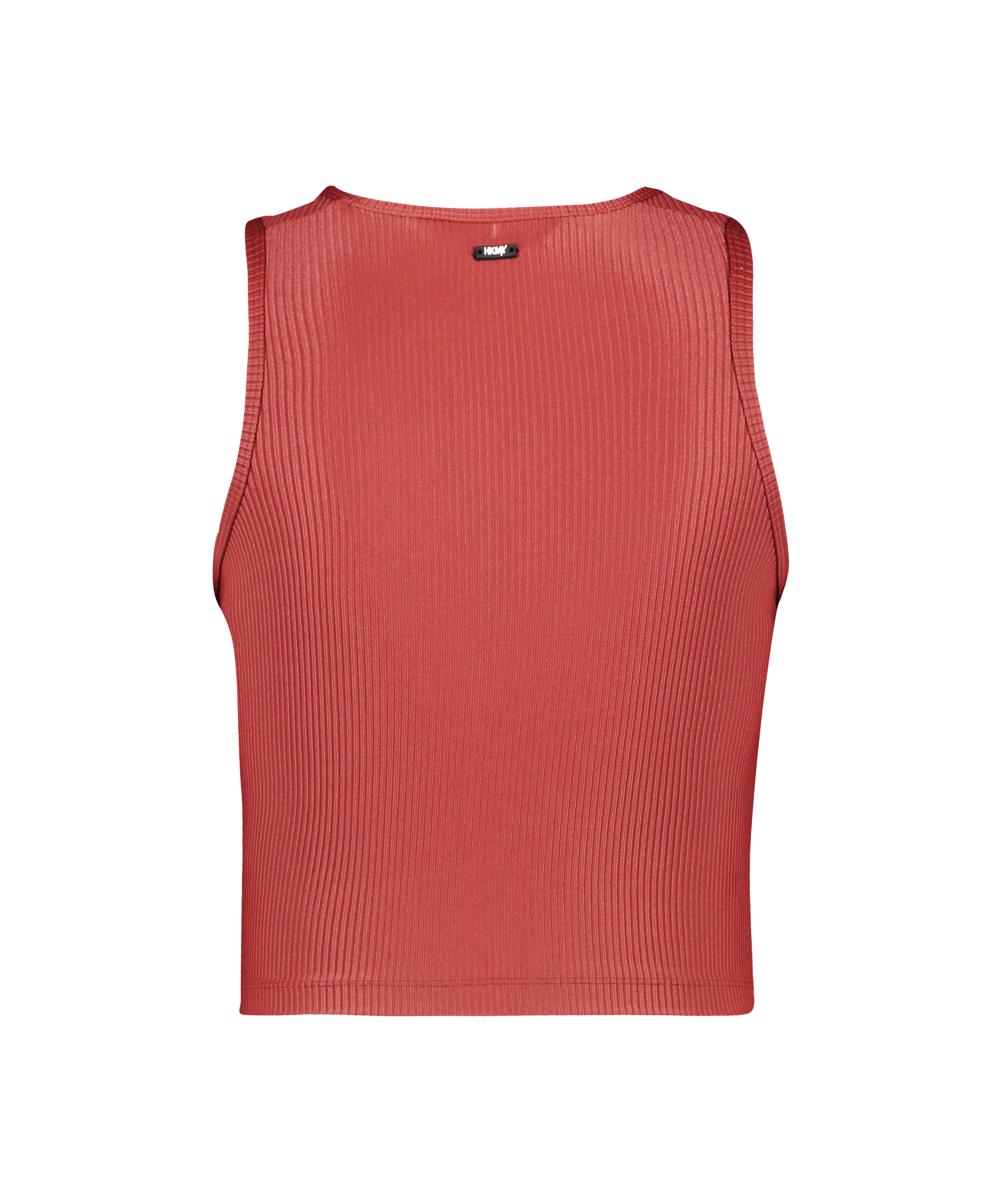 HKMX Sport cropped tank top Twisted Rib, Rouge, main