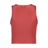 HKMX Sport cropped tank top Twisted Rib, Rouge