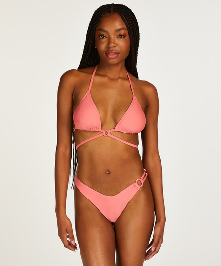 Bas de bikini taille haute Sicily, Orange