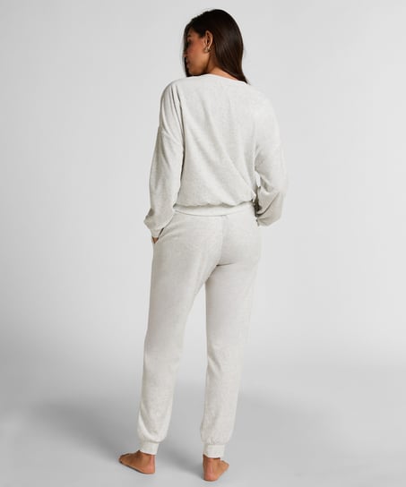 Haut en velours, Gris