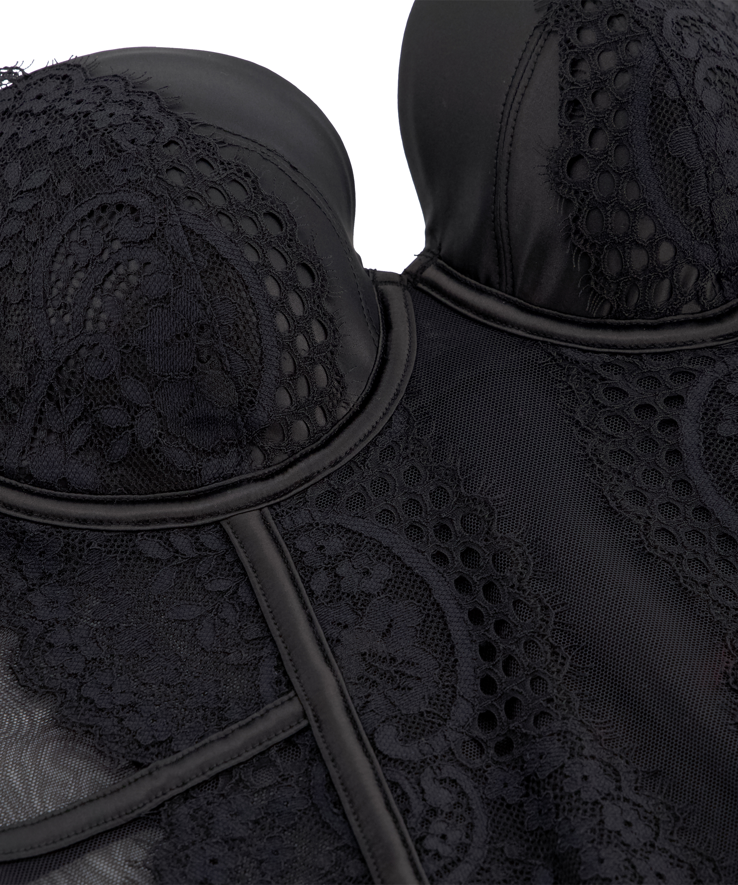 Bustier Veronica, Noir, main