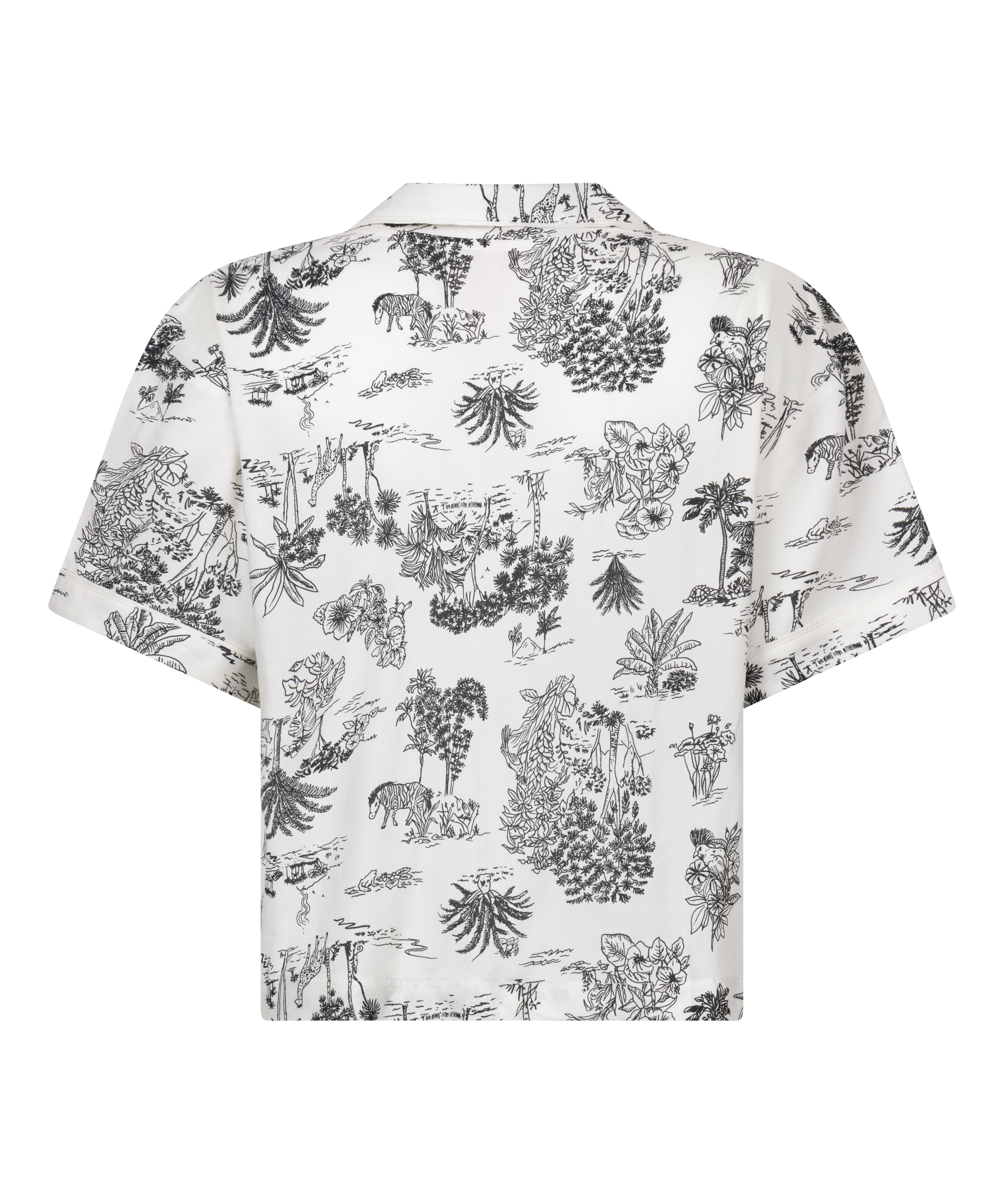 Geweven jasje met korte mouwen, Wit, main