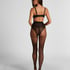 Panty 15 Denier print, Zwart