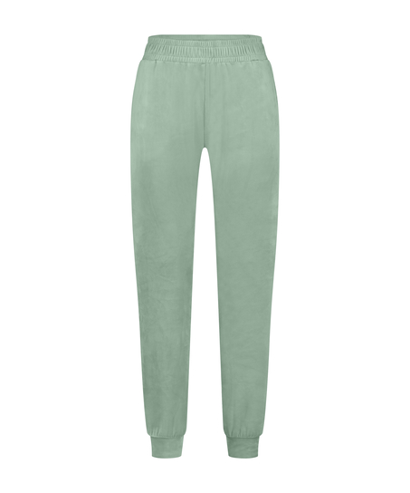 Joggingbroek Velours, Groen
