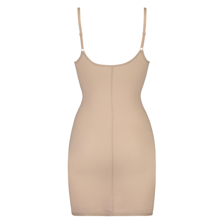 Robe sculptante en dentelle festonnée - Level 3, Beige