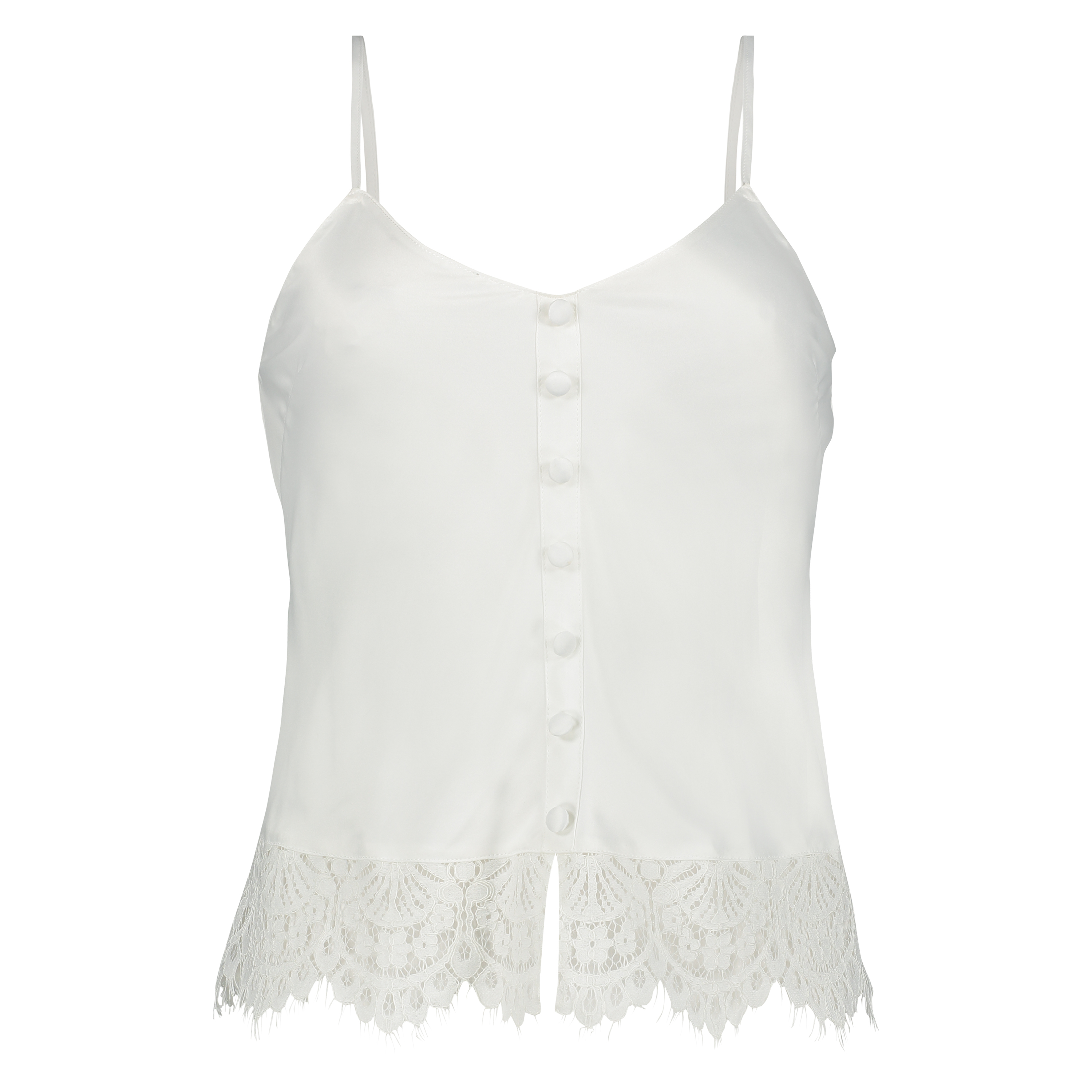 Cami top satin Bridal, Wit, main