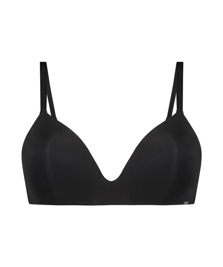 Soutien-gorge sans armatures pr&eacute;form&eacute; Mona, Noir