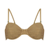 Haut de bikini Goldie Shimmer, Jaune