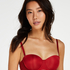 Voorgevormde strapless beugel bh Angie, Rood
