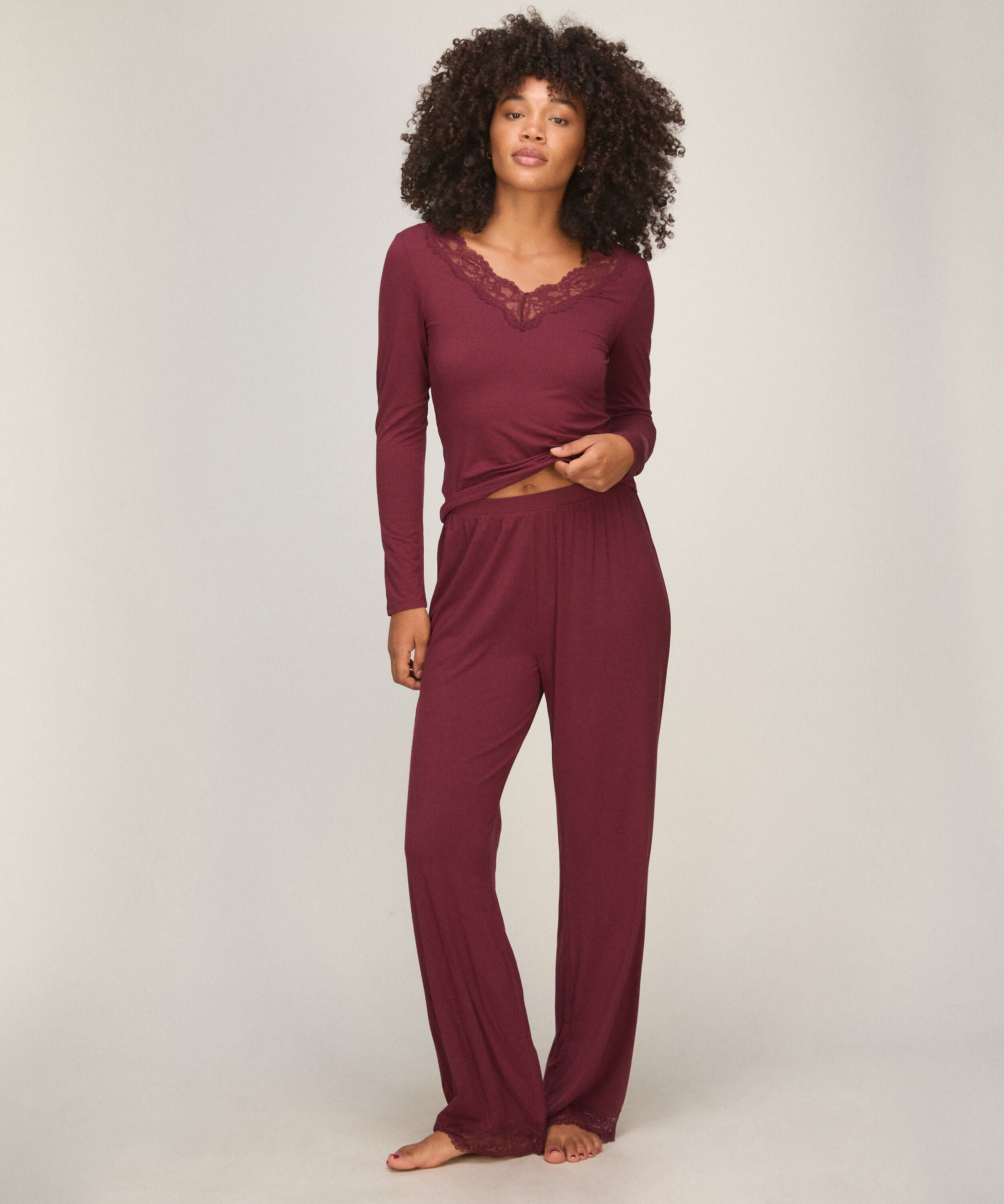 Ensemble de pyjama, Pourpre