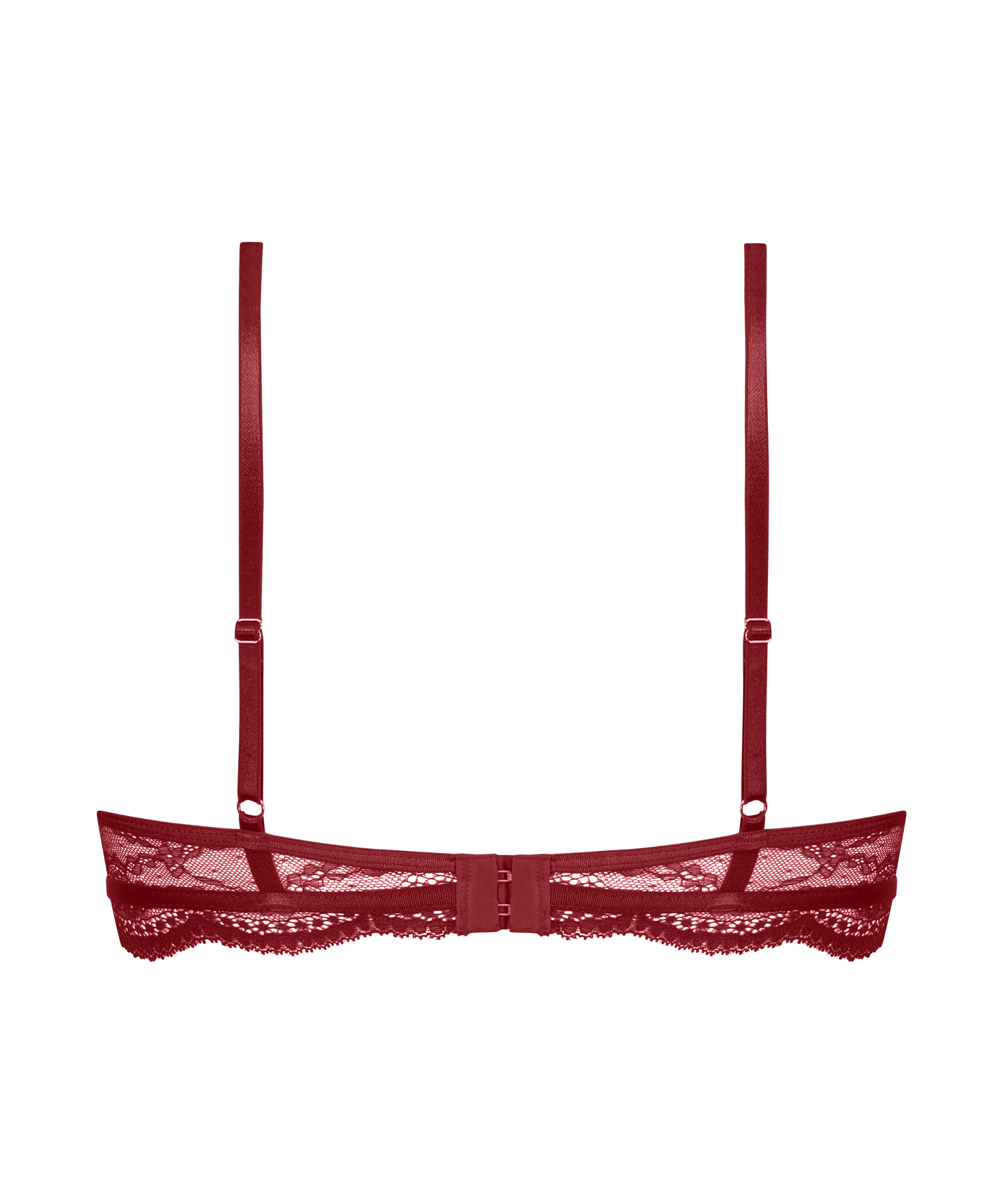 Soutien-gorge non-rembourr&eacute; &agrave; armatures Isabelle, Rouge, main
