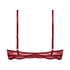 Soutien-gorge non-rembourr&eacute; &agrave; armatures Isabelle, Rouge