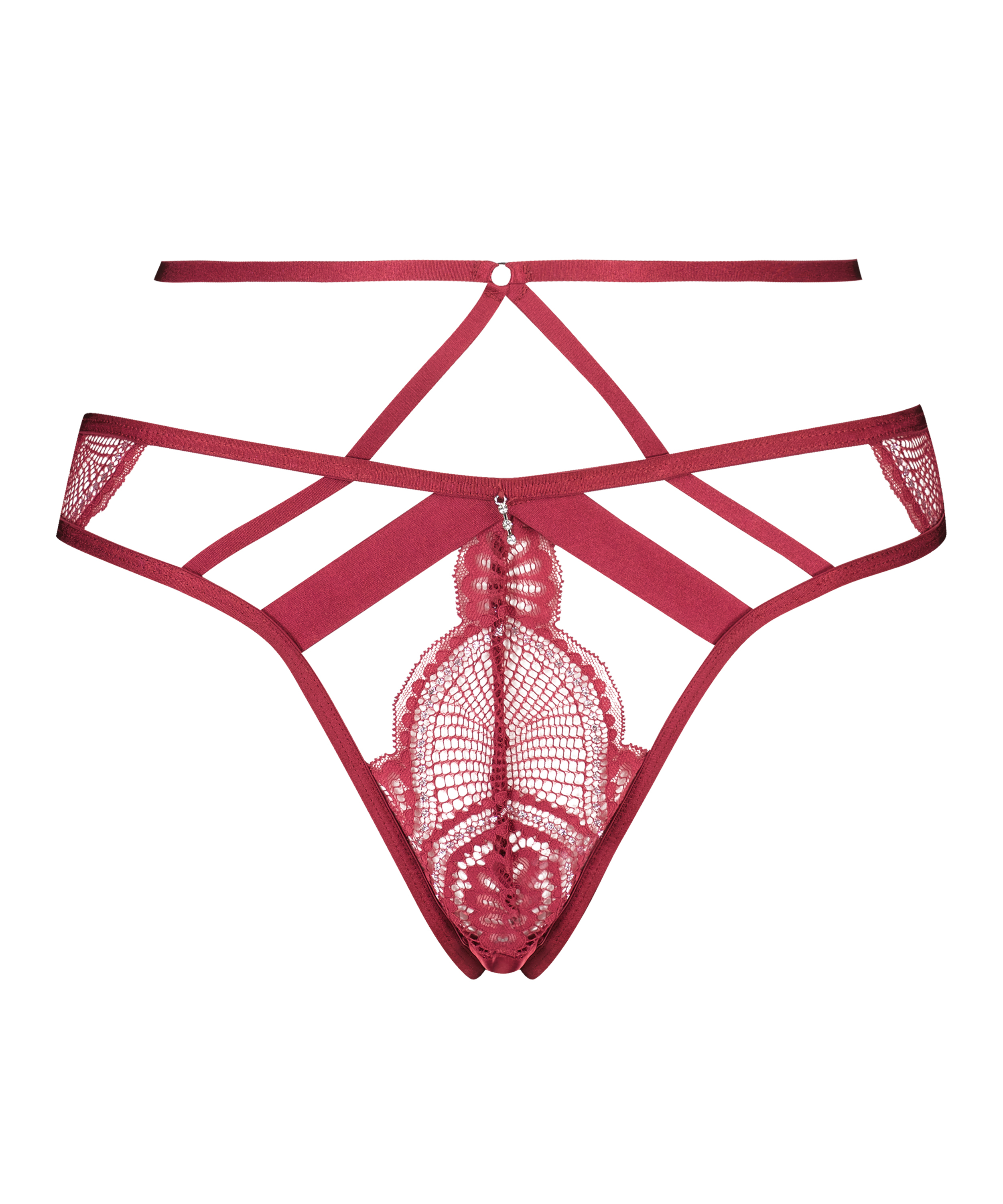 Private Slip br&eacute;silien Lyra, Rouge, main