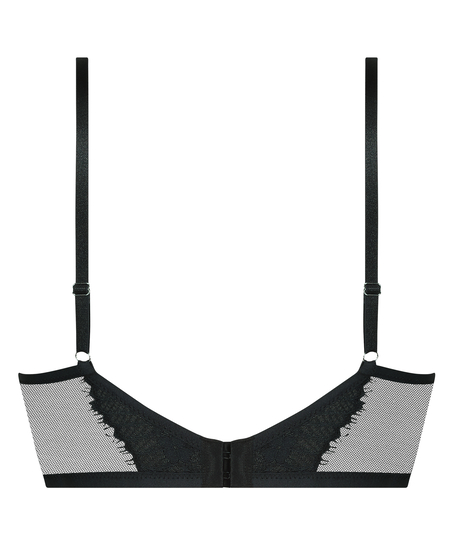 Soutien-gorge à armatures longline push-up préformé Daphne, Noir