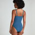 Maillot de bain Shaping Scallop, Bleu