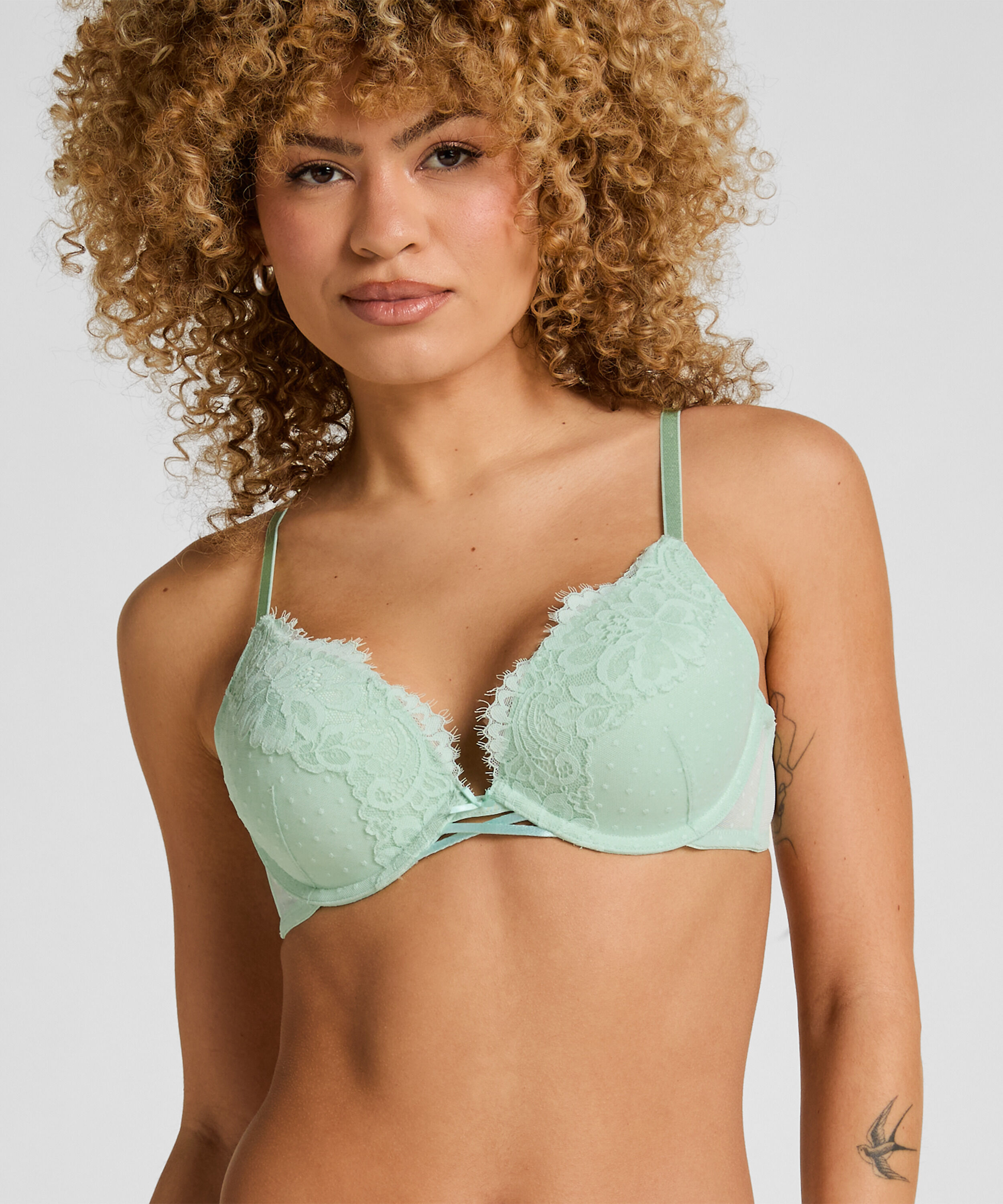 Soutien-gorge push-up rembourré Harmony, Vert
