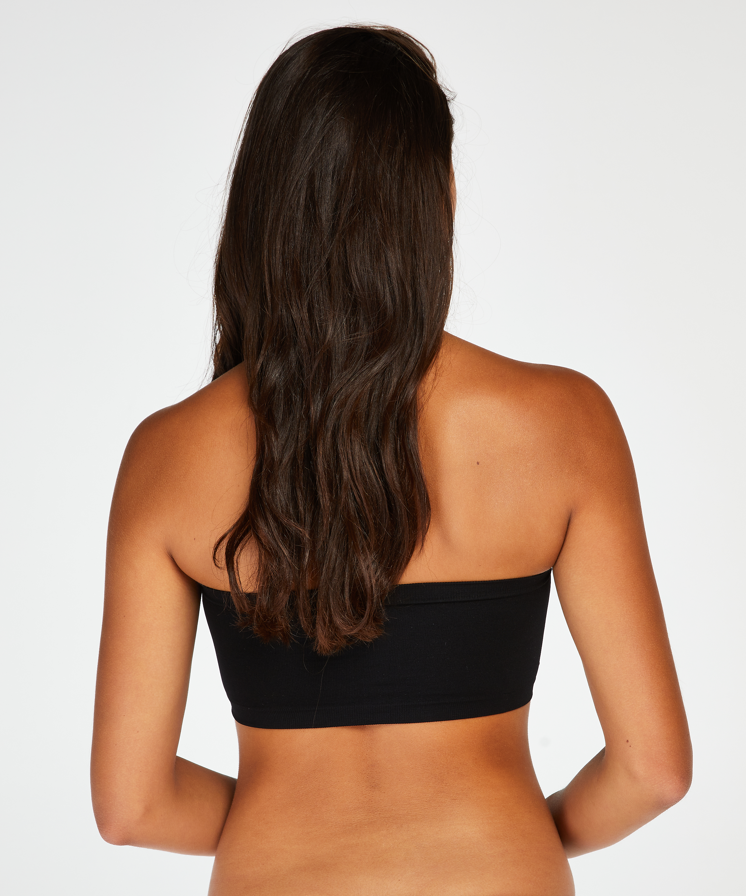 Top bandeau Seamless, Noir, main