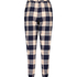 Pyjamabroek Twill Check Cuff, Blauw