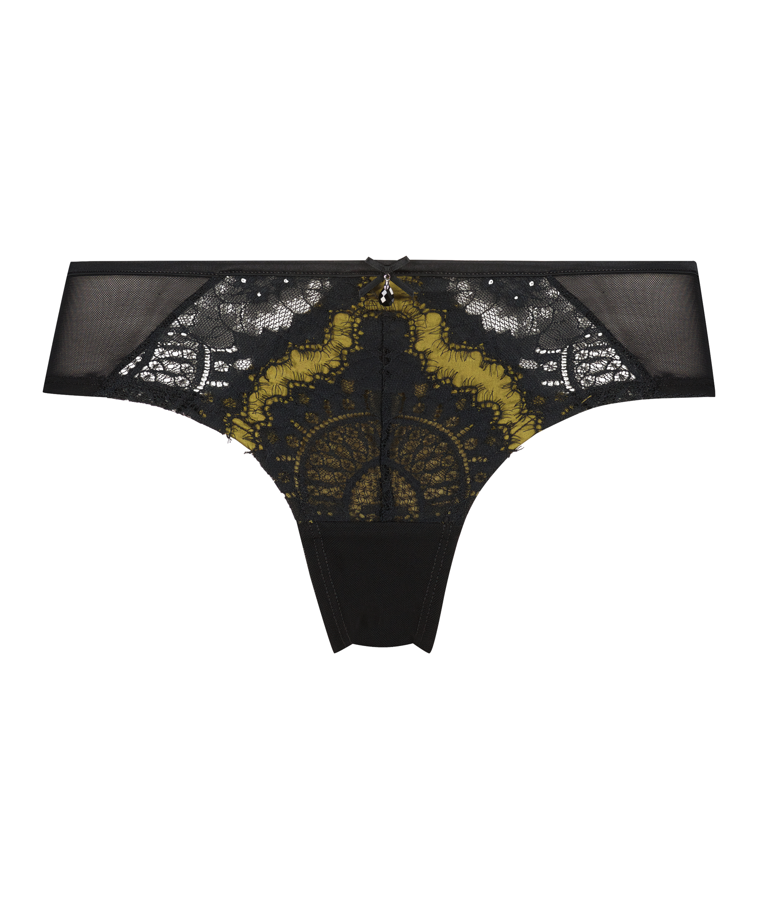 Slip brésilien Mirabella, Noir, main