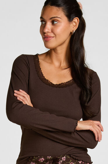 Hunkemöller Top Lace Bruin
