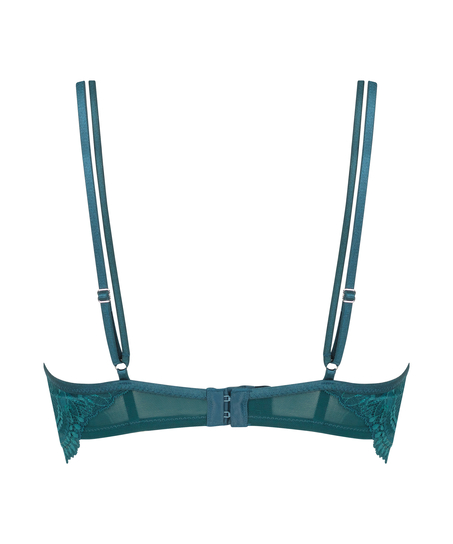 Niet-voorgevormde longline beugel bh Raquel, Blauw