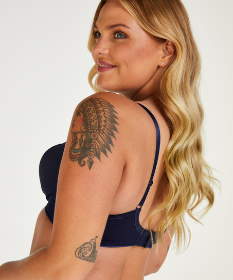 Soutien-gorge à armatures non-préformé minimiseur Nina, Bleu