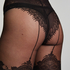 15 Denier Panty Jarreteldetail, Zwart