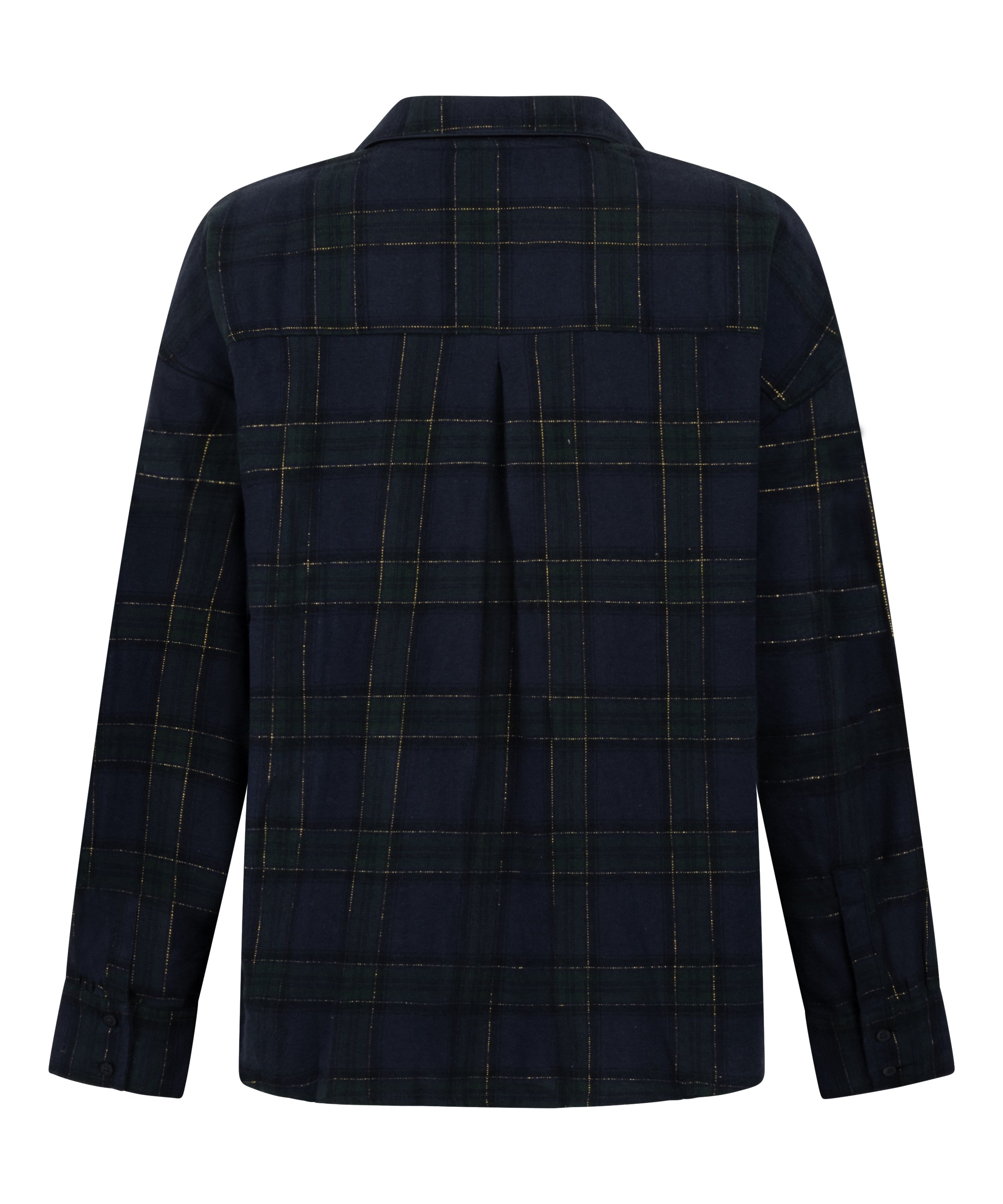 Pyjamatop Flannel, Blauw, main