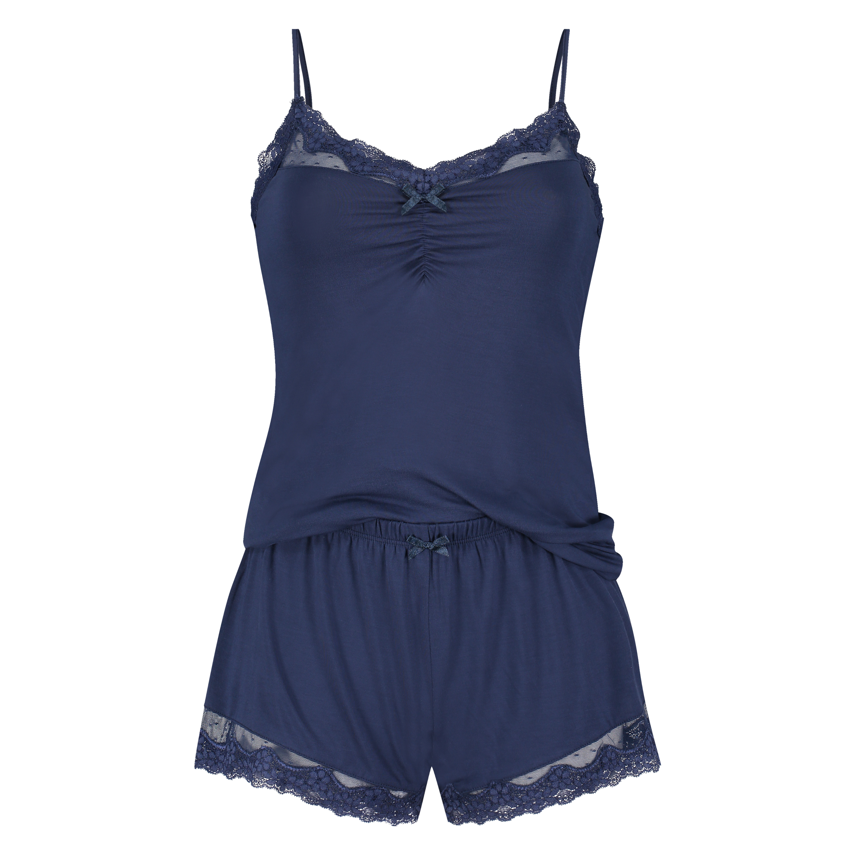 Korte pyjama set, Blauw, main