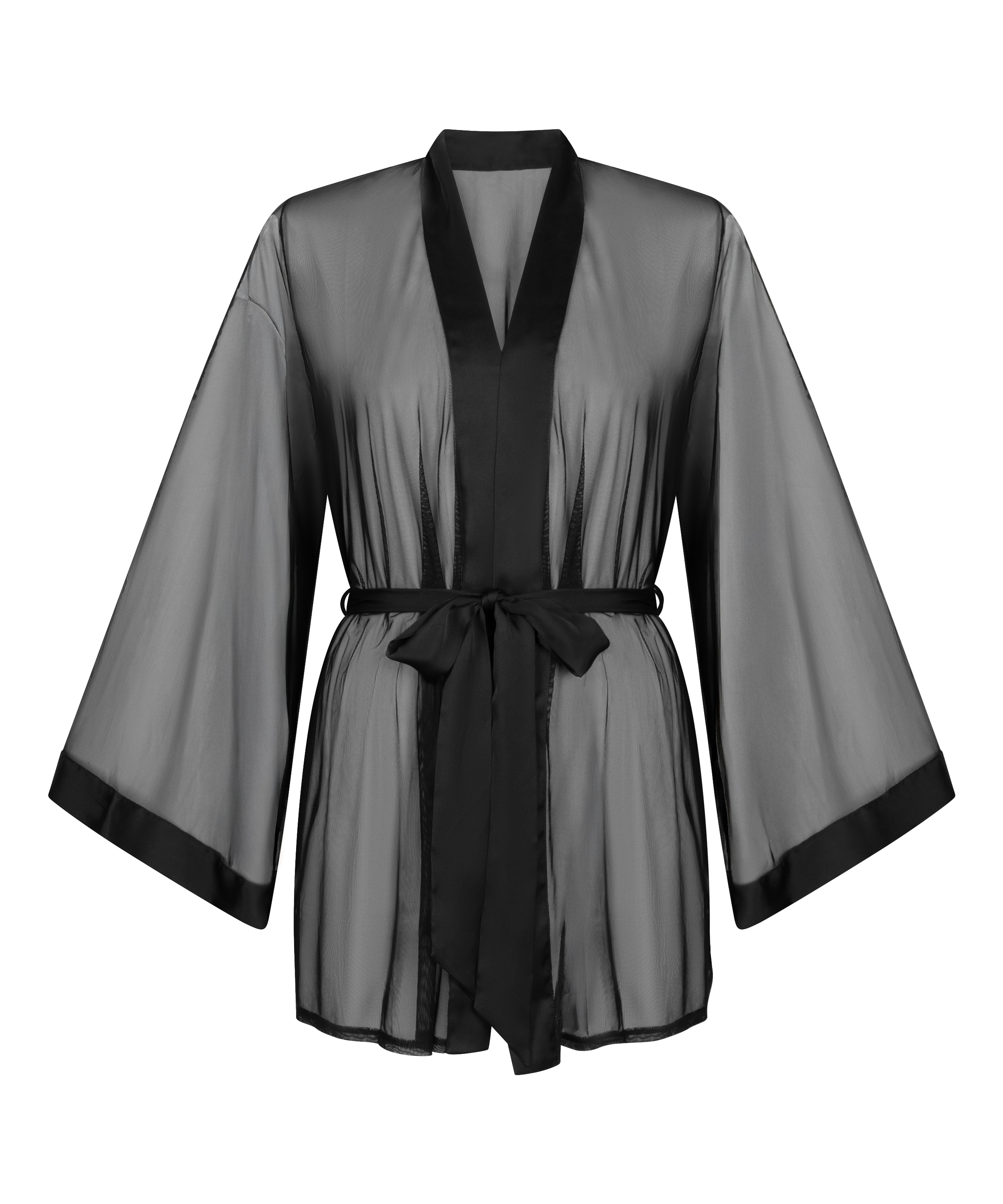 Kimono Maxime Tulle, Zwart, main