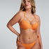 Bikinitop Scallop Lurex, Oranje