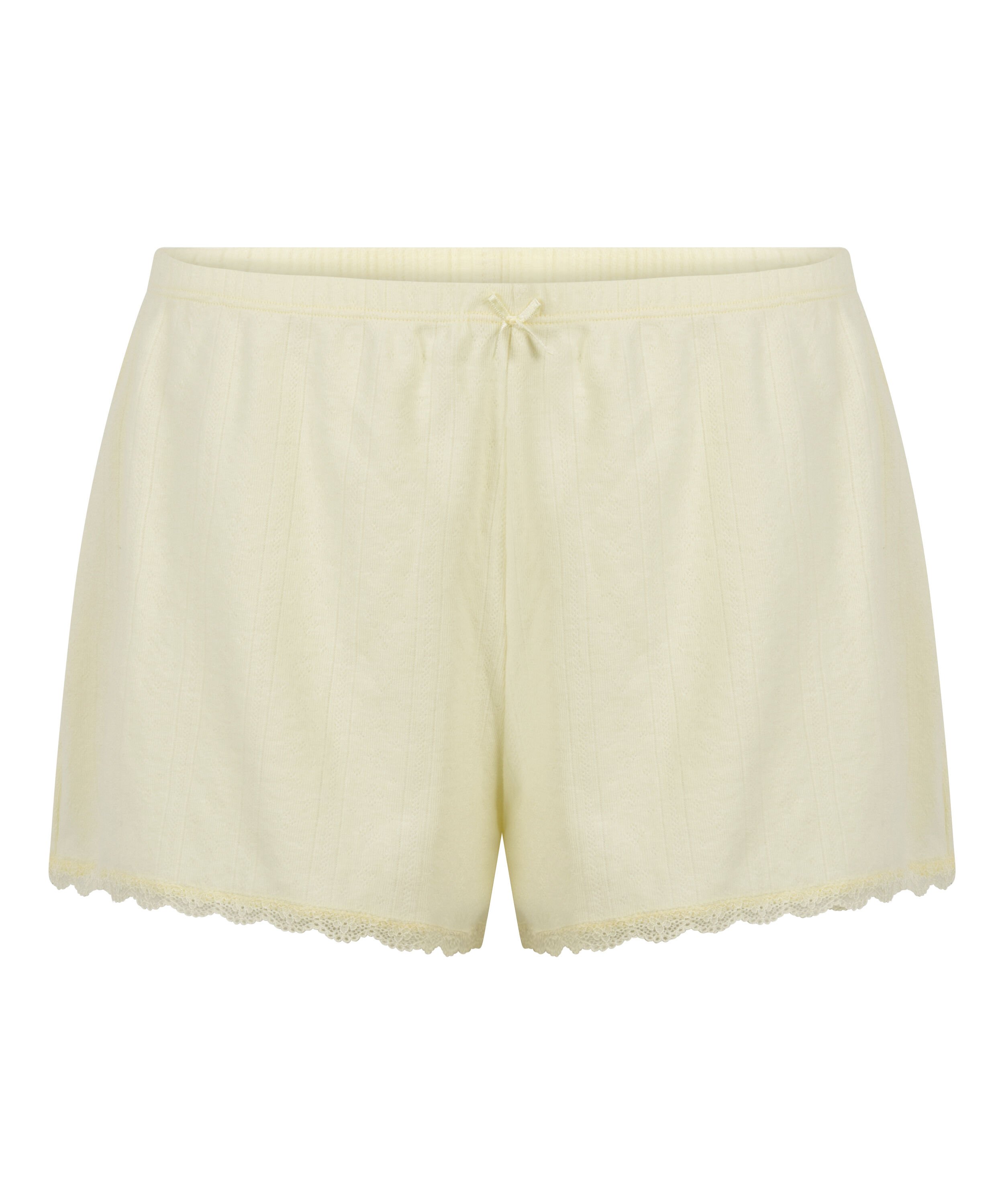 Pointelle Short, Geel