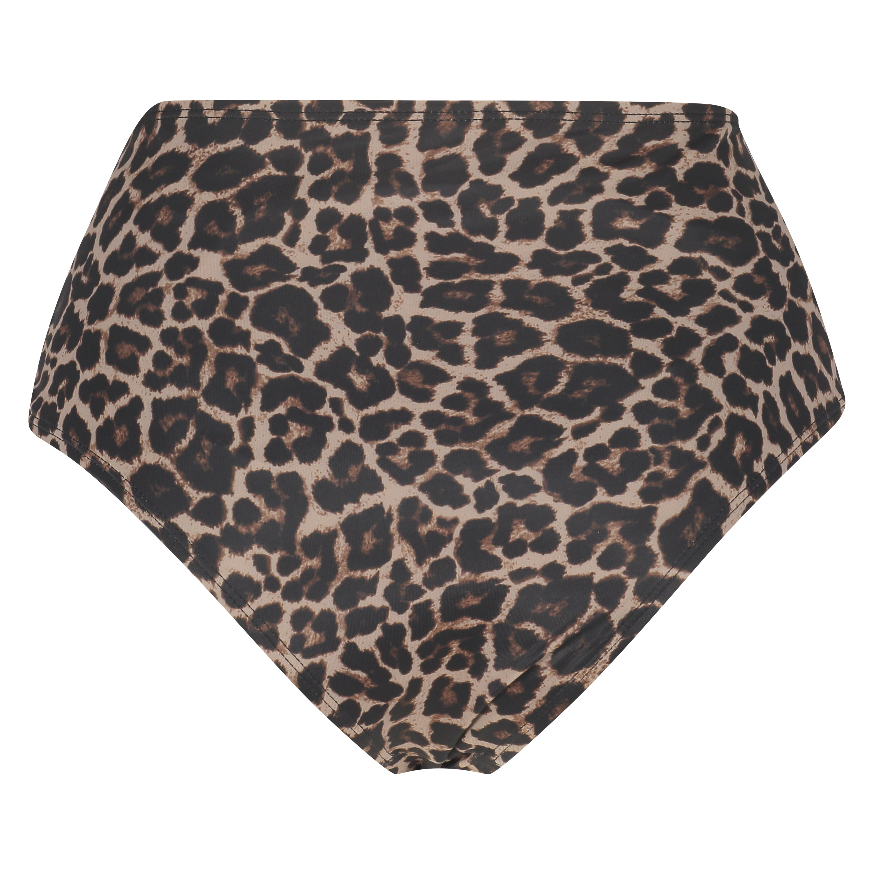 Bas de bikini coquin taille haute Leopard, Beige, main