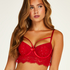 Soutien-gorge à armatures préformé longline Pauline, Rouge