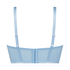 Niet-voorgevormde longline beugel bh Louise Kim Petras, Blauw